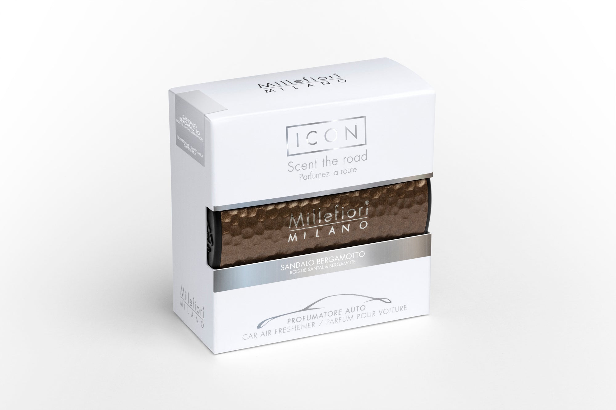 Profumatore Per Auto Icon Metal Shades Sandalo Bergamotto