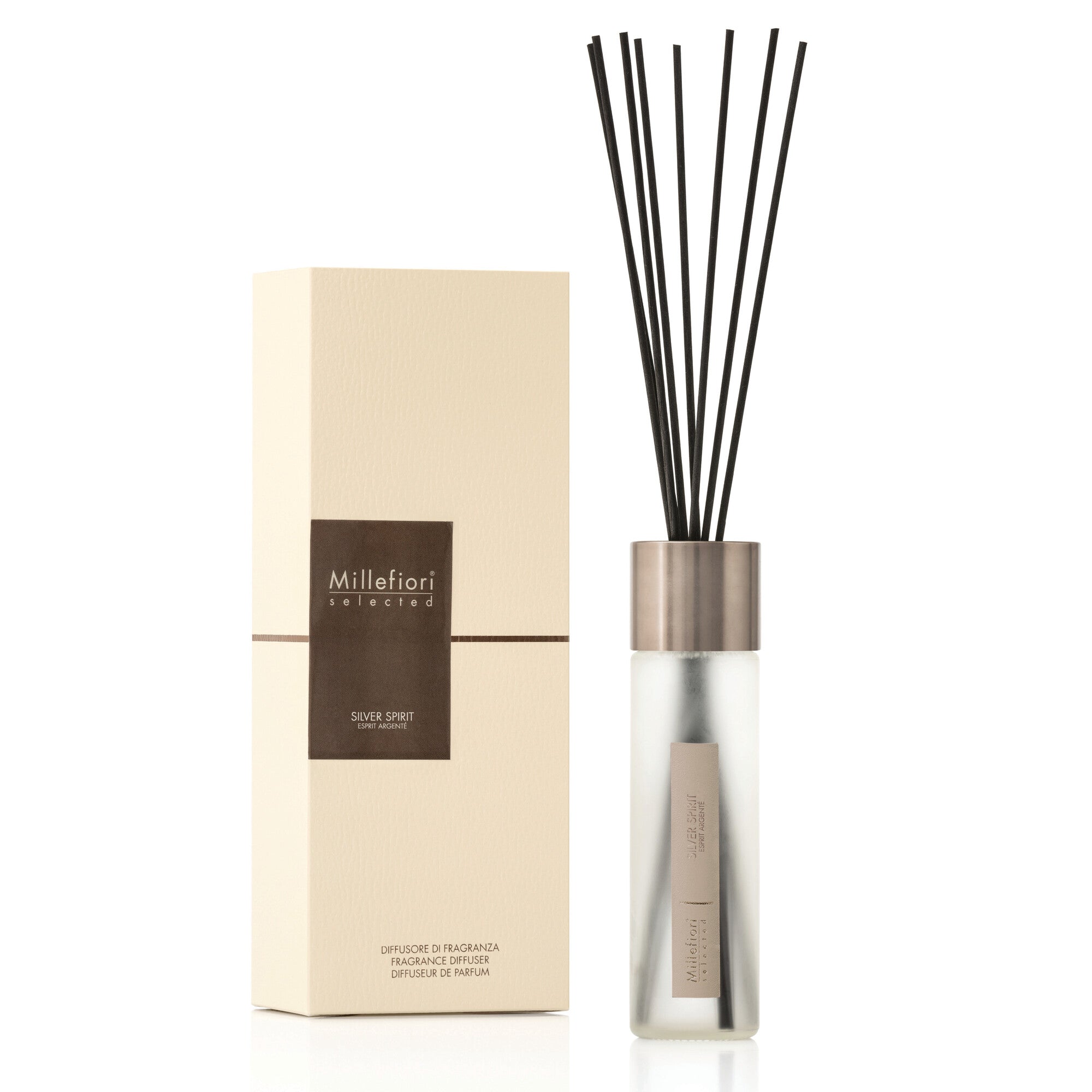 Diffusore A Bastoncini Selected Silver Spirit