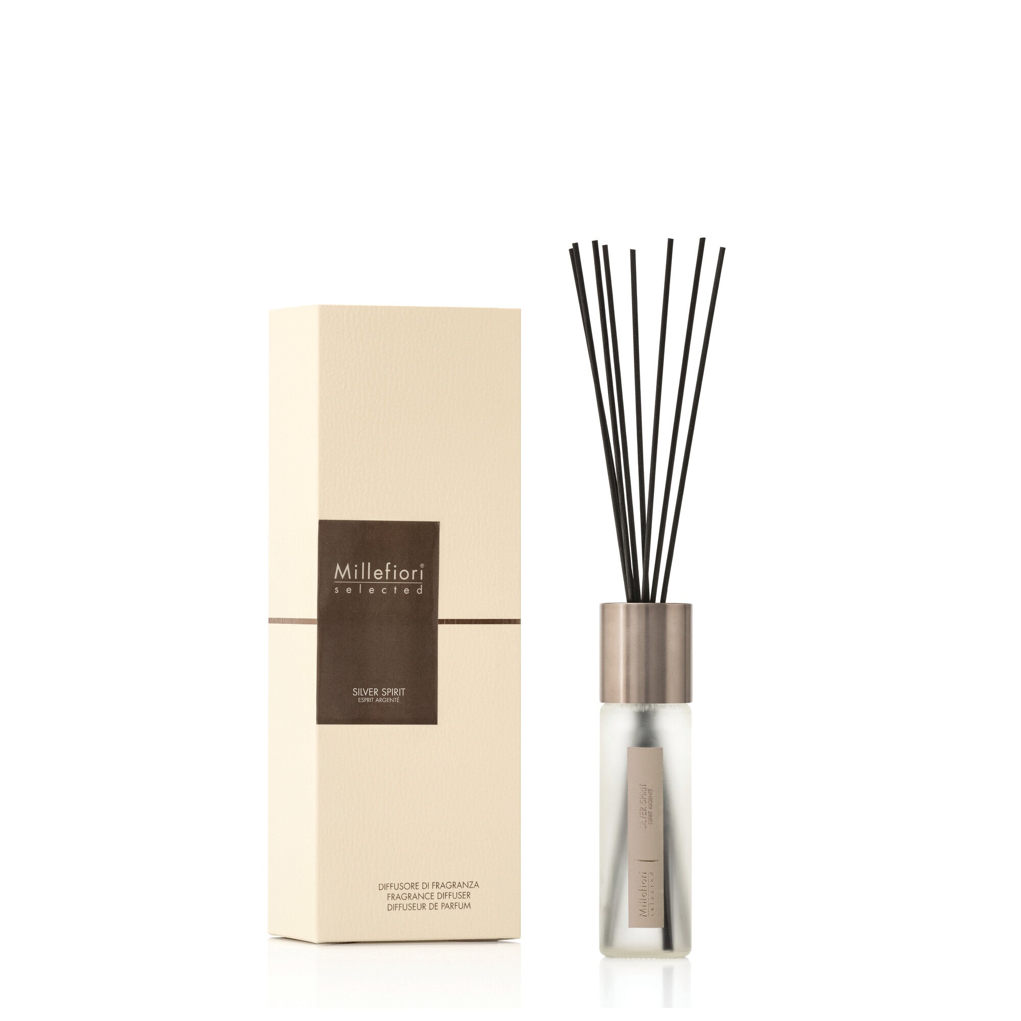 Diffusore A Bastoncini Selected Silver Spirit