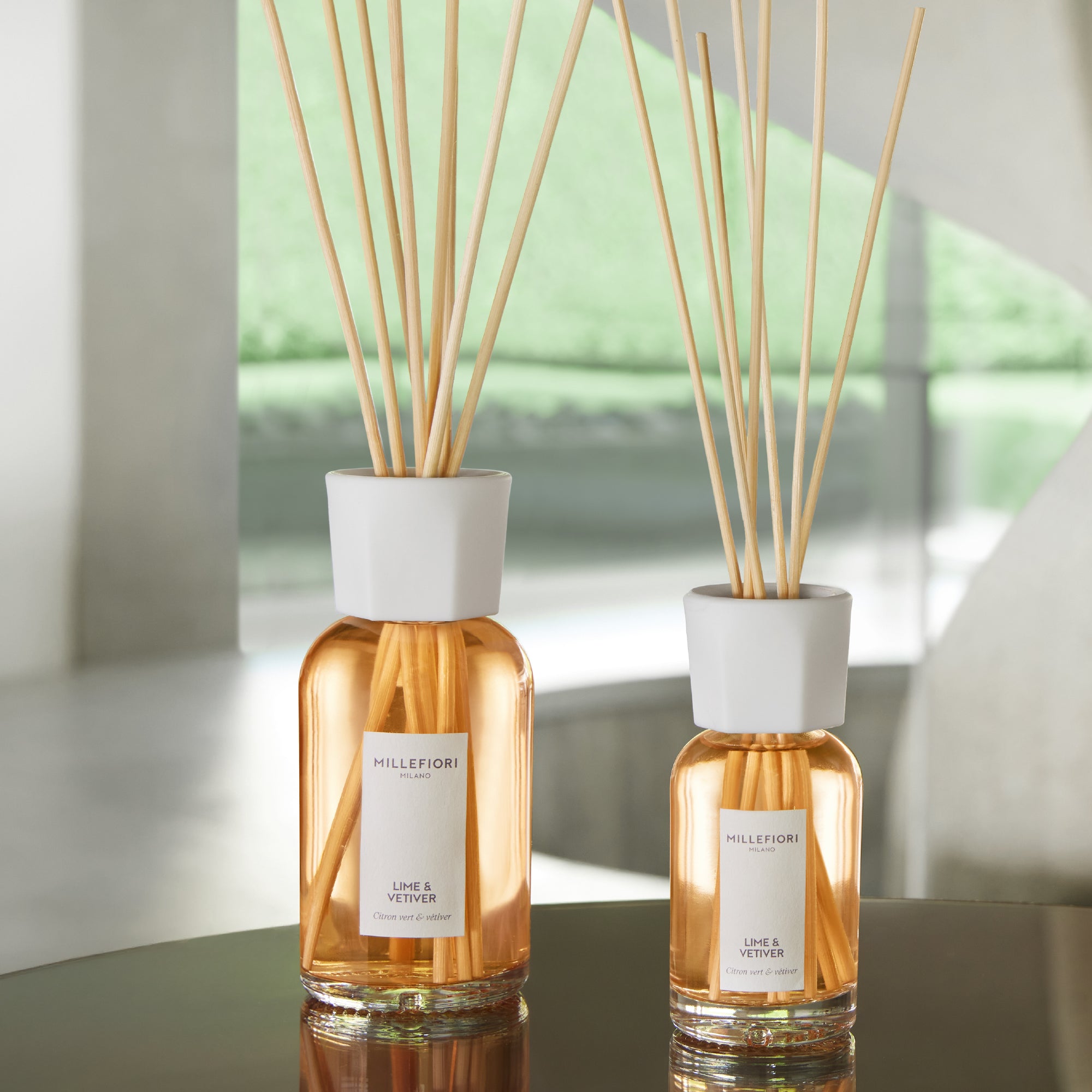 Milano Diffuseur de parfum à bâtonnets Citron Vert & Vétiver