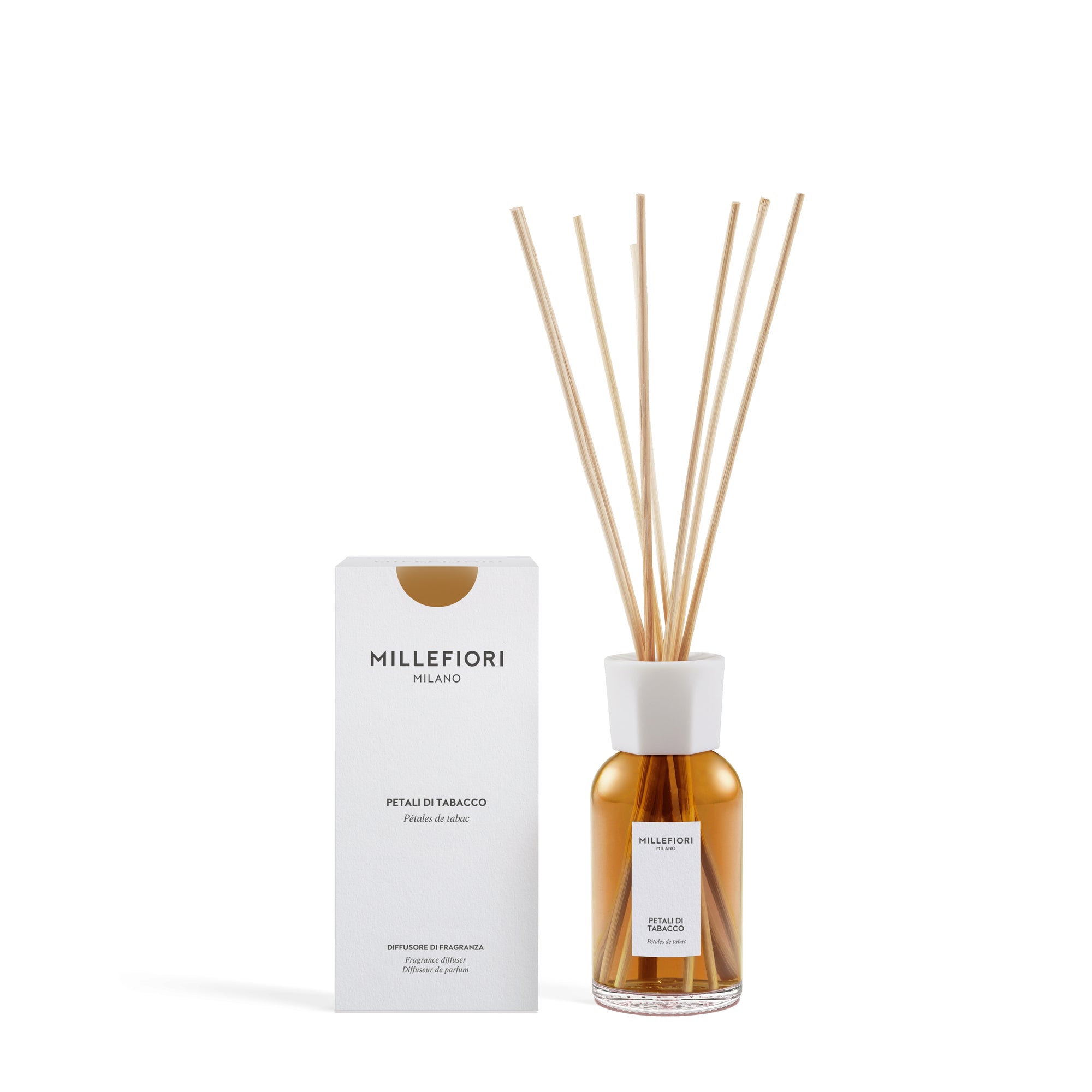 Diffusore A Bastoncini Milano Petali di Tabacco