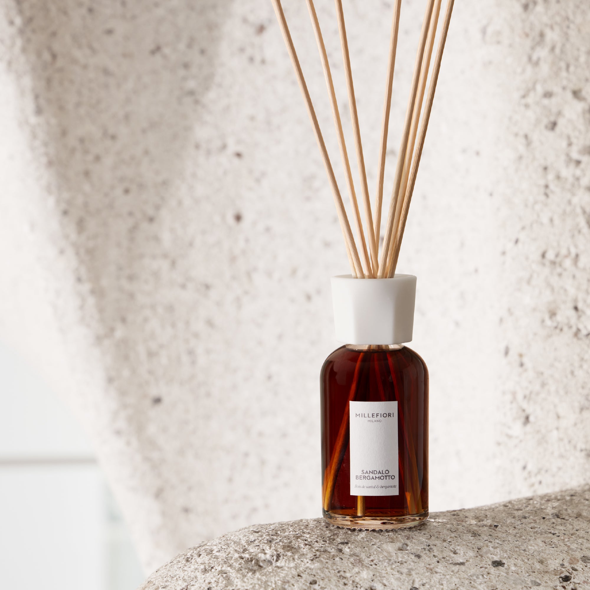 Milano Diffuseur de parfum à bâtonnets Bois de santal & Bergamote