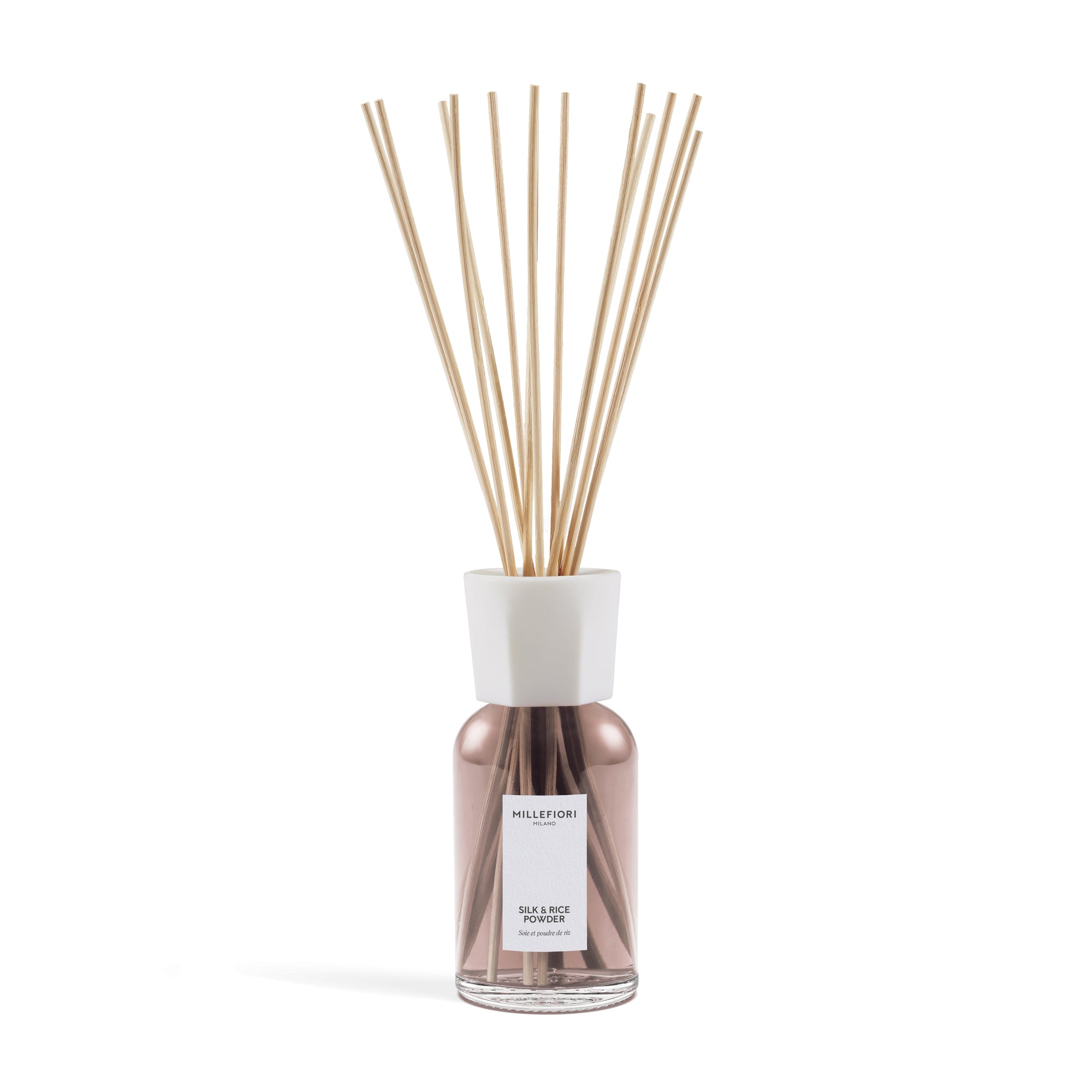 Milano Raumduft mit Stäbchen Silk & Rice Powder