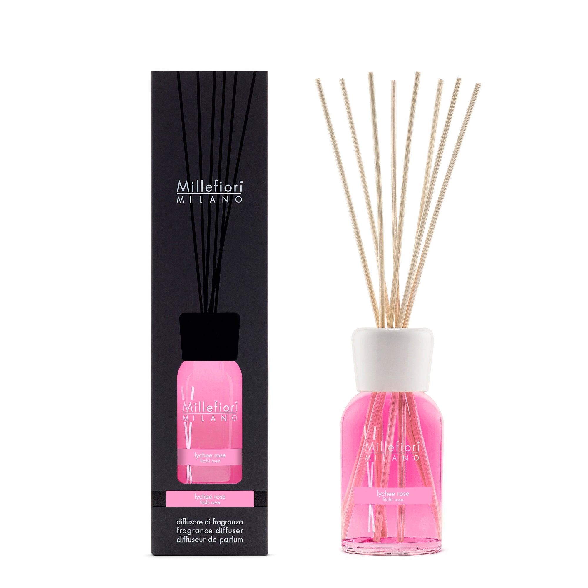 Milano Diffuseur À Bâtonnets Litchi Rose