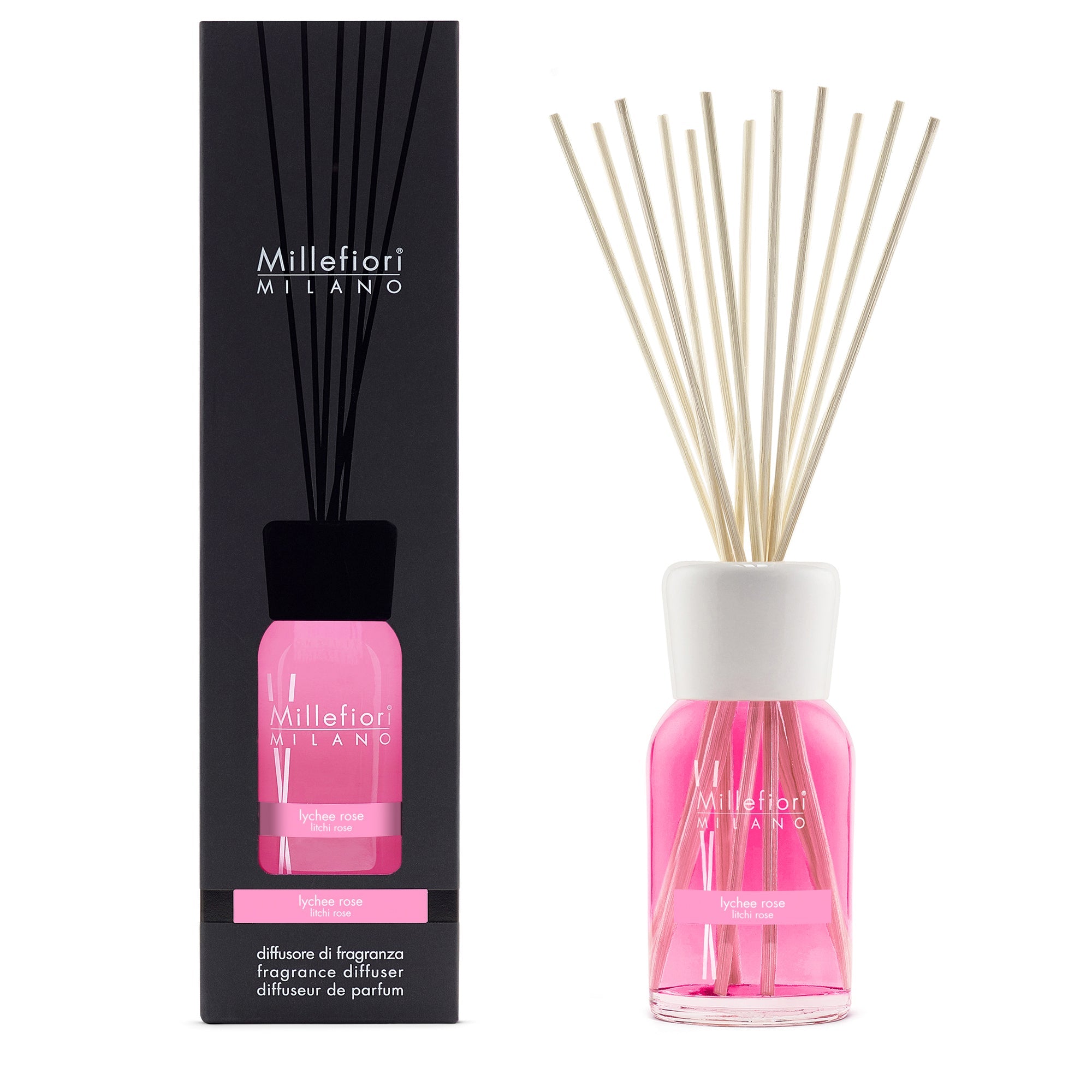Milano Diffuseur À Bâtonnets Litchi Rose