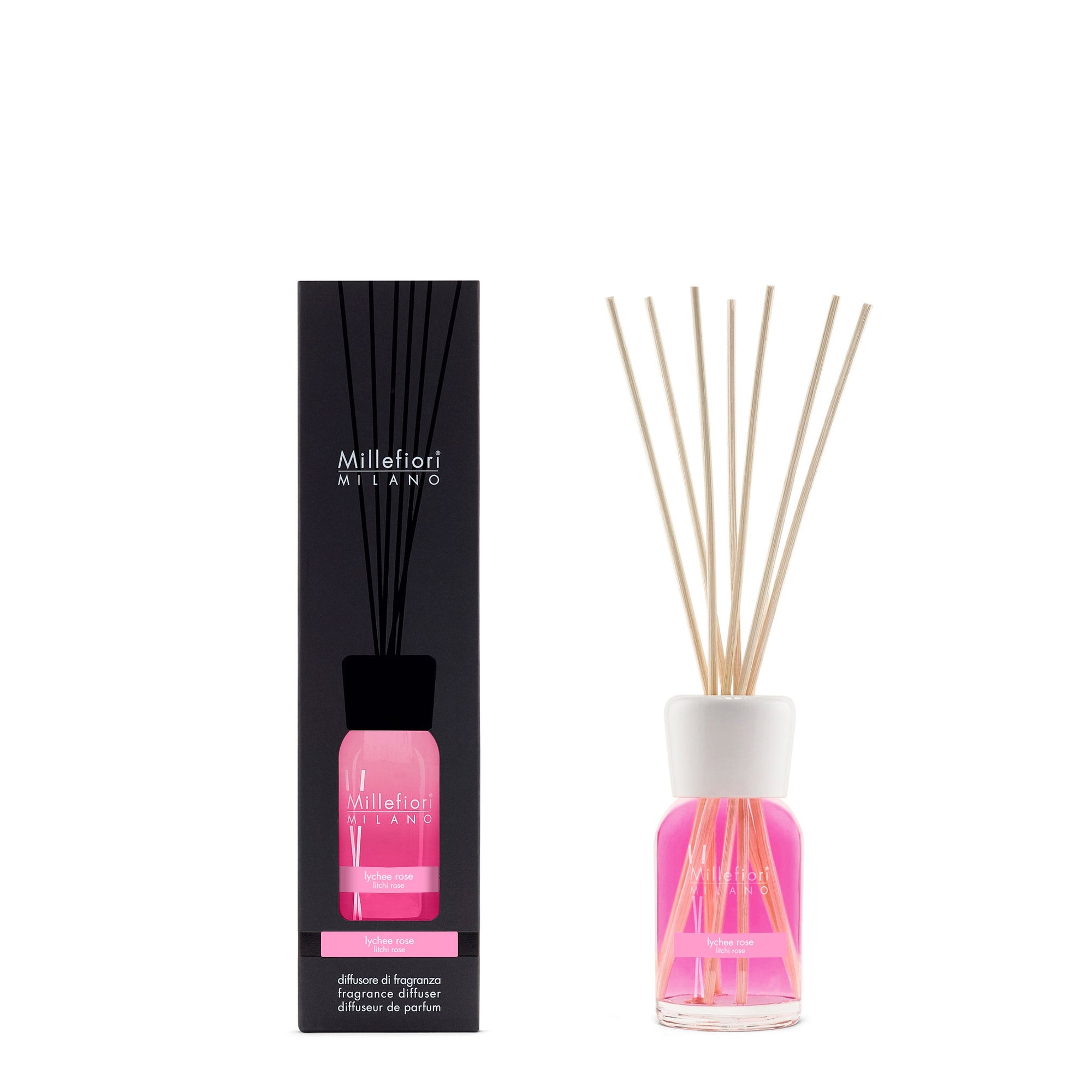 Milano Diffuseur À Bâtonnets Litchi Rose