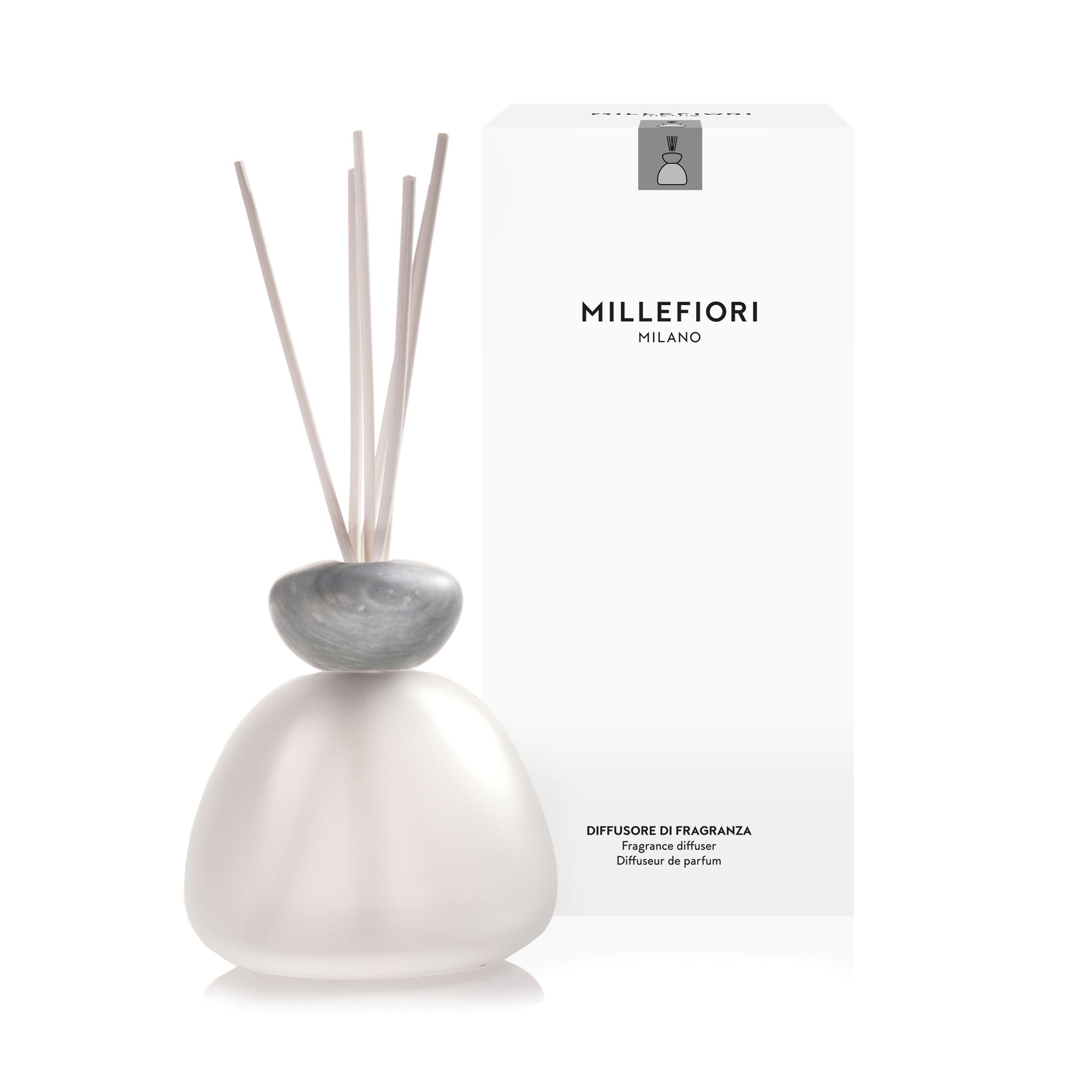 Air Design Diffuseur Marbre Satiné avec Bouchon Gris