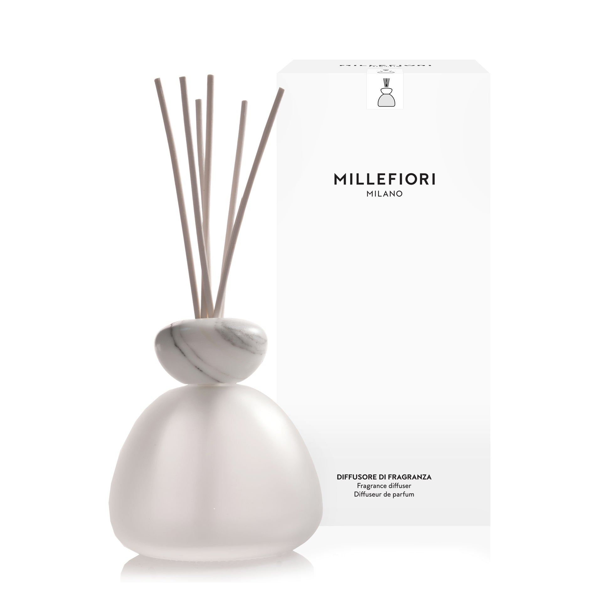Diffusore Marble Satinato Con Tappo Bianco Air Design