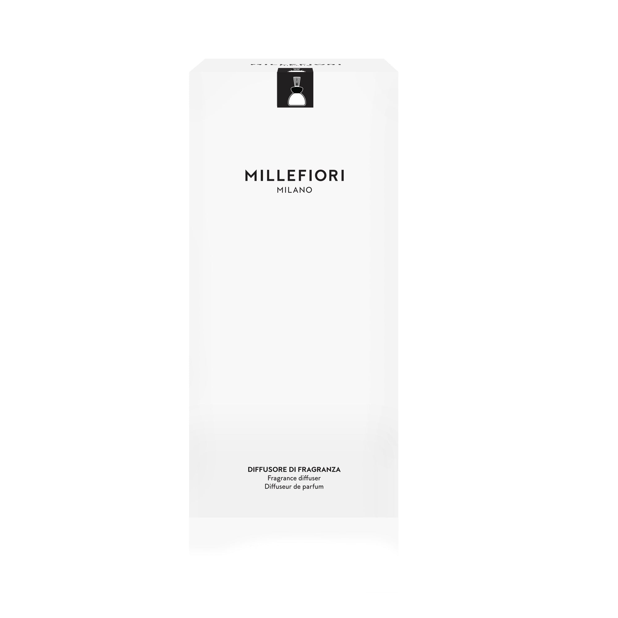 Air Design Diffusor Marble Transparent Mit Schwarzem Deckel