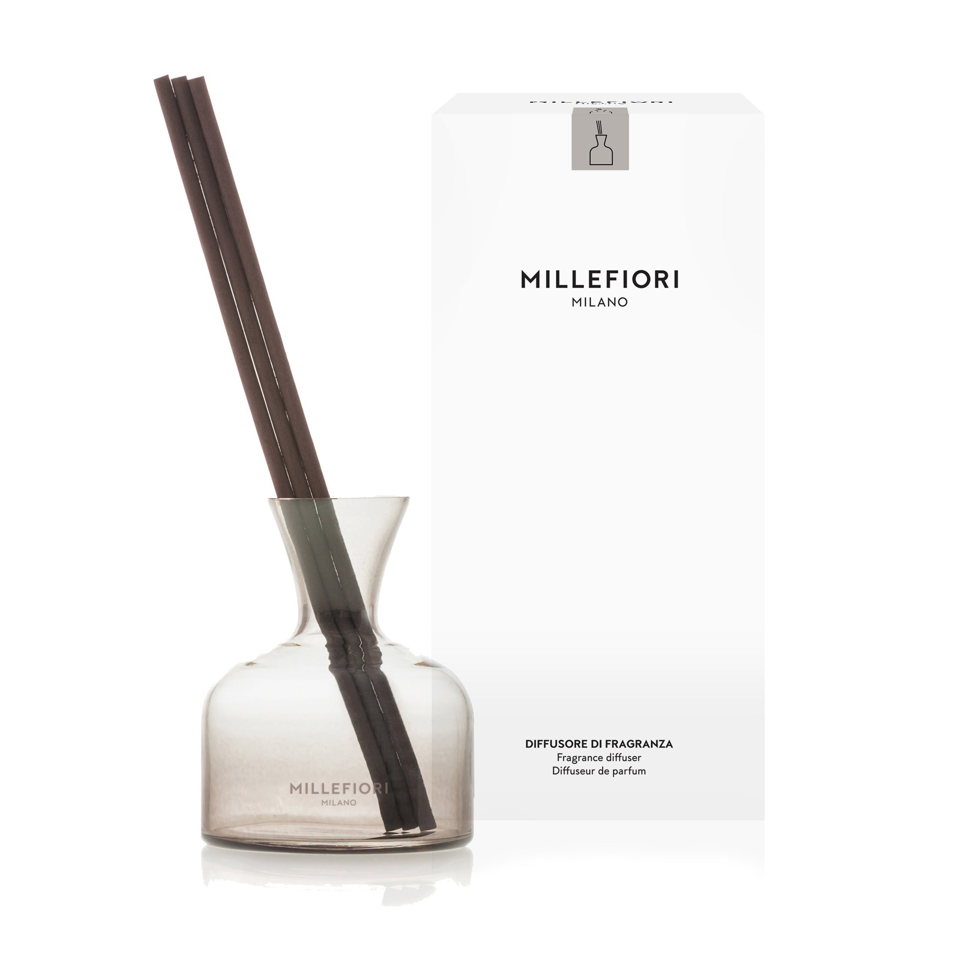 Air Design Glasdiffusor Vase Braun